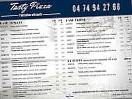 Tasty Pizza menu