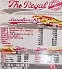 The Regal menu