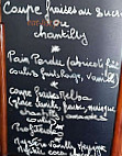 La Jonchère menu