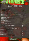 Piccolina Pizzeria menu