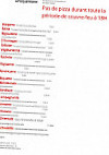 La Selloise menu