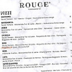 Rouge Pizzeria Aperitivo menu