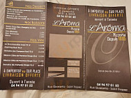 L'Aroma menu
