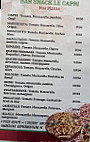Le Capri menu