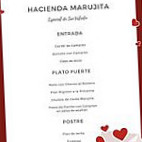 Hacienda Marujita menu