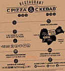 C Pizza C Kebab Roissy menu