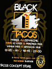 Black Tacos menu