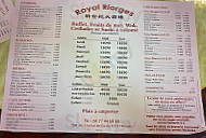 Royal Riorges menu