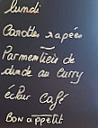 La Cafet` menu