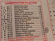 Lucky Star Chinese menu