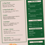 Papapoule Speisekarte