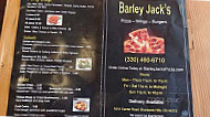 Barley Jacks Pizza menu