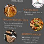 Mon Beau Poulet menu