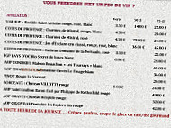 Le Cafe Terrasse menu