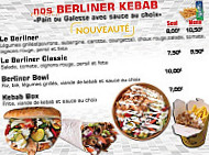 Kebab Man menu