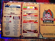 The Smokey Pokey menu