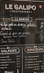 Le Galipo menu