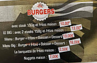 Lolo's Burger menu