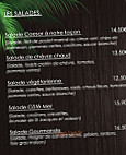Canoa menu