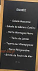 L'auberge Du Lac menu