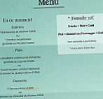 Cafe Restaurant Le Rocher Baron menu