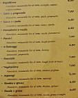 Tato Birillo Pizzeria Trattoria menu