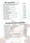 Azura Plage menu