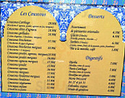 Le Carthage menu