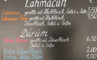 Arslan Kebabhaus menu