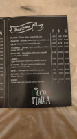 Piccola Italie menu