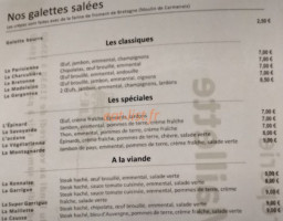Creperie La Maillette menu