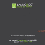 Basilic Co menu