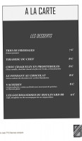 Boulevard 88 menu