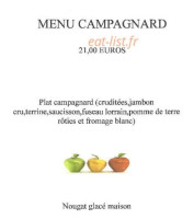 La Pomme Rôtie menu