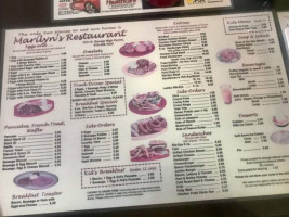 Marilyn's menu