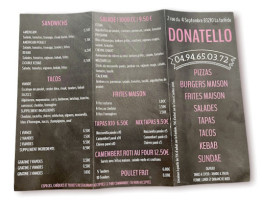 Donatello menu