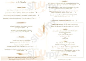La Plancha menu