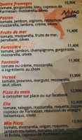 Mia Pizza menu