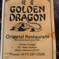 Golden Dragon Chinese Food menu