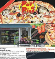 Pat a pizz menu