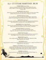 Cv Steak menu