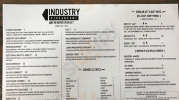 Industry menu