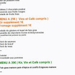 Le Corsicaveyron Cardápio