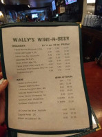 Wally's Huddle Grill Tavern menu