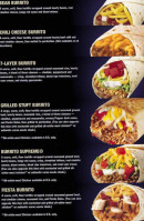 Taco Factory menu