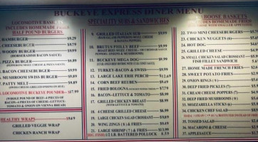 Buckeye Express Diner menu