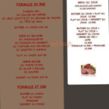 Auberge De La Gueulardière Carte