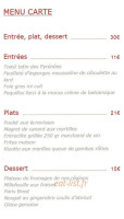 Le Donjon menu