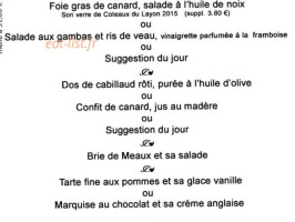 Le Jamin menu