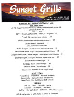 Sunset Grille menu